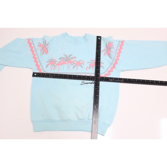 Vintage Sausalito California Flamingo Sweatshirt Medium - Picture 5 of 7